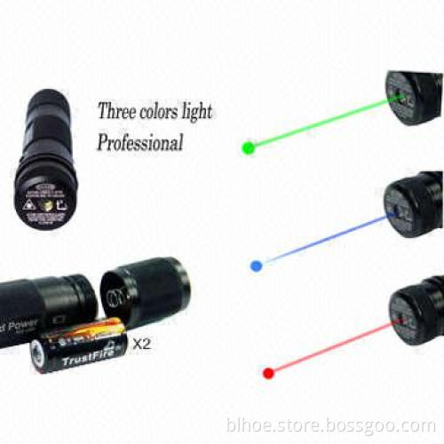 Hunting lights with red light gun aiming laser